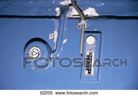 Close-up of peeling doorbell and light switch View Large Photo Image Stock Photography - Close-up of peeling doorbell and light switch . Fotosearch