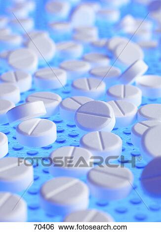 Stock Photograph - Close-up of pills . Fotosearch