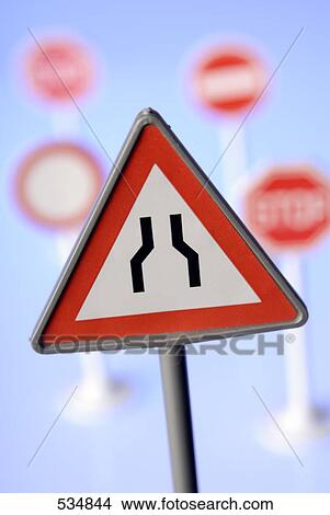 Close-up of road sign View Large Photo Image Picture - Close-up of road sign . Fotosearch