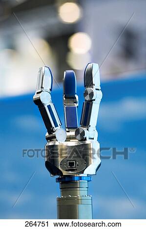Stock Image - Close-up of robot arm . Fotosearch