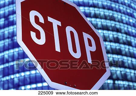 Close-up of stop sign View Large Photo Image Stock Photo - Close-up of stop sign . Fotosearch