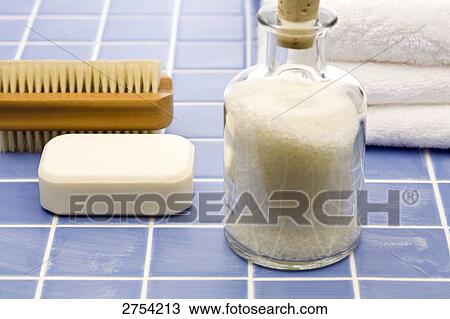 Close-up of toiletries View Large Photo Image Stock Image - Close-up of toiletries . Fotosearch