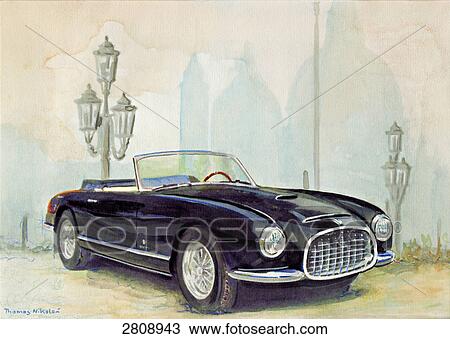 Stock Image - Close-up of vintage car . Fotosearch
