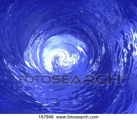 Stock Photograph - Close-up of whirlpool in motion . Fotosearch