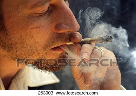 Close-up of young man smoking marijuana View Large Photo Image Stock Image - Close-up of young man smoking marijuana . Fotosearch