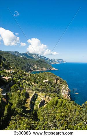 Coast near Banyalbufar, Majorca View Large Photo Image Stock Image - Coast near Banyalbufar, Majorca . Fotosearch