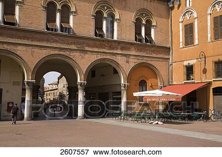 Courtyard of palace, Palazzo Comunale, Ferrara, Emilia-Romagna, Italy View Large Photo Image Stock Photo - Courtyard of palace, Palazzo Comunale, Ferrara, Emilia-Romagna, Italy . Fotosearch