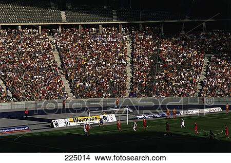 Crowd at stadium, Olympic Stadium, Berlin, Germany View Large Photo Image Picture - Crowd at stadium, Olympic Stadium, Berlin, Germany . Fotosearch