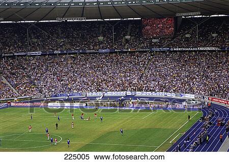 Crowd at stadium, Olympic Stadium, Berlin, Germany View Large Photo Image Stock Photography - Crowd at stadium, Olympic Stadium, Berlin, Germany . Fotosearch