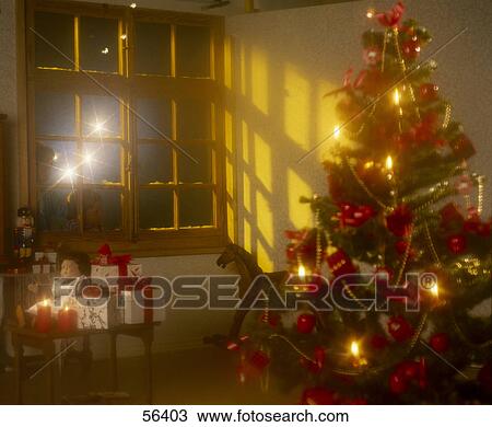Decorated Christmas tree View Large Photo Image Stock Image - Decorated Christmas tree . Fotosearch