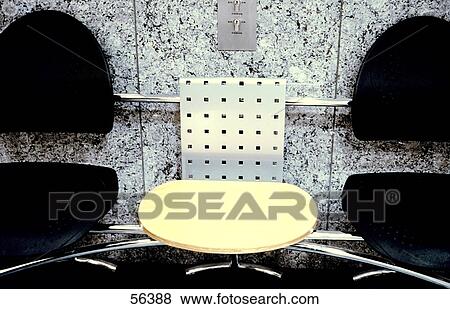 Stock Photo - Empty chairs in waiting room . Fotosearch
