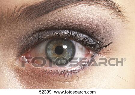 Eye of woman, close-up View Large Photo Image Stock Photo - Eye of woman, close-up . Fotosearch