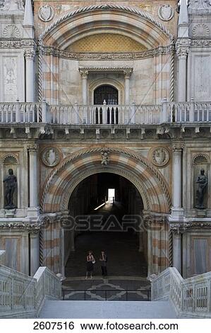 Facade of archway, Doges Palace, Veneto, Venice, Italy View Large Photo Image Stock Photograph - Facade of archway, Doges Palace, Veneto, Venice, Italy . Fotosearch
