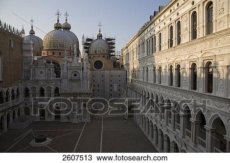 Stock Image - Facade of church, Basilica di San Marco, Veneto, Venice, Italy . Fotosearch