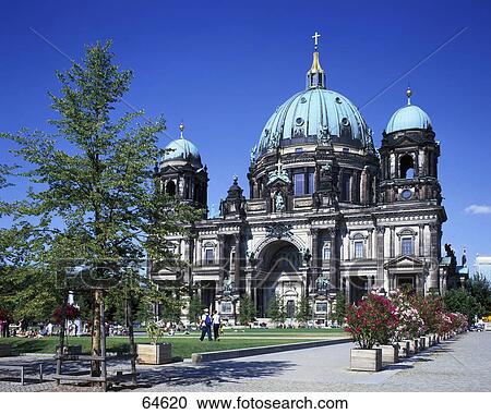 Facade of church, Berlin Cathedral, Berlin, Germany View Large Photo Image Stock Image - Facade of church, Berlin Cathedral, Berlin, Germany . Fotosearch