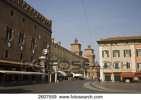 Facade of palace, Palazzo Comunale, Ferrara, Emilia-Romagna, Italy View Large Photo Image Stock Photo - Facade of palace, Palazzo Comunale, Ferrara, Emilia-Romagna, Italy . Fotosearch
