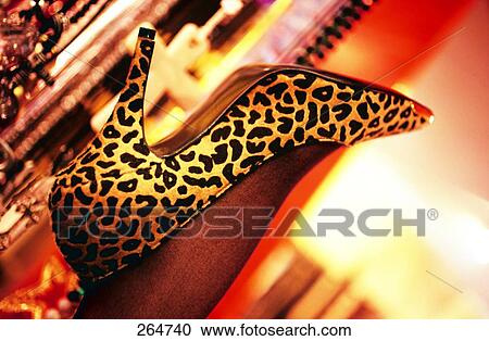 Foot of a woman in high heels, close-up View Large Photo Image Stock Image - Foot of a woman in high heels, close-up . Fotosearch