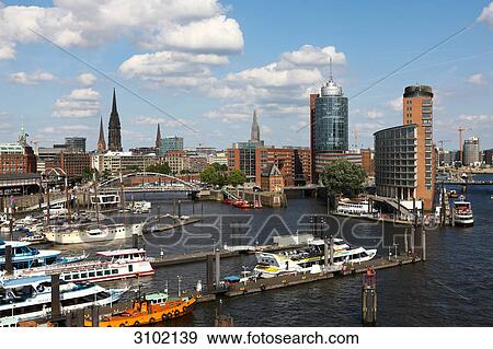 Harbour, Hamburg, Germany View Large Photo Image Stock Photo - Harbour, Hamburg, Germany . Fotosearch