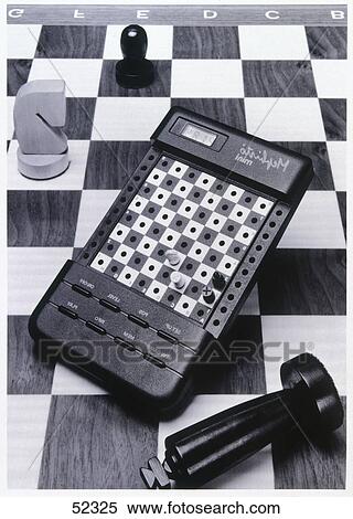 Stock Photography - High angle view of chess pieces on chessboard . Fotosearch