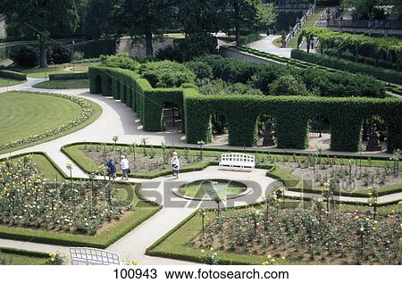 High angle view of tourists at formal gardens, Peterhof Grand Palace, St. Petersburg, Russia View Large Photo Image Stock Image - High angle view of tourists at formal gardens, Peterhof Grand Palace, St. Petersburg, Russia . Fotosearch