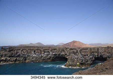 Los Hervideros, Lanzarote, Canary Islands, Spain, Europe View Large Photo Image Stock Photography - Los Hervideros, Lanzarote, Canary Islands, Spain, Europe . Fotosearch