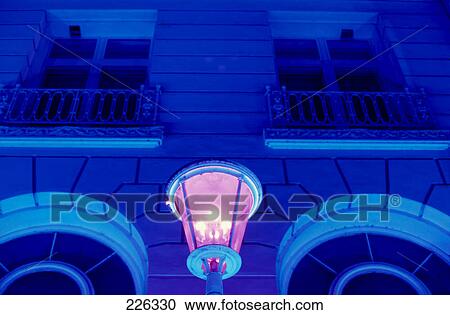 Low angle view of lantern lit up in front of hotel, Hamburg, Germany View Large Photo Image Stock Image - Low angle view of lantern lit up in front of hotel, Hamburg, Germany . Fotosearch