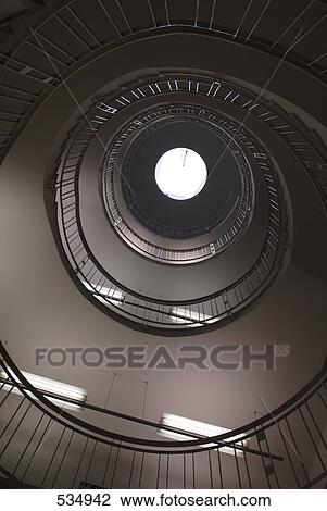 Stock Image - Low angle view of staircase . Fotosearch
