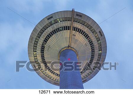 Low angle view of television tower, Frankfurt, Hesse, Germany View Large Photo Image Stock Image - Low angle view of television tower, Frankfurt, Hesse, Germany . Fotosearch
