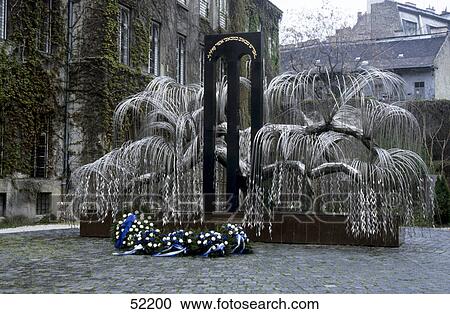 Stock Image - Monument in city, Jewish Monument, Budapest, Hungary . Fotosearch