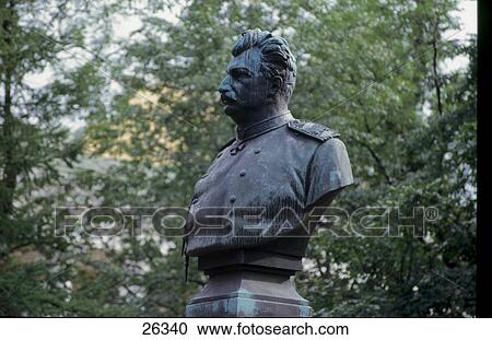 Stock Image - Monument of Joseph Stalin, St. Petersburg, Russia . Fotosearch
