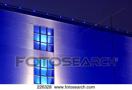 Museum lit up at night, Hamburg, Germany View Large Photo Image Stock Photo - Museum lit up at night, Hamburg, Germany . Fotosearch