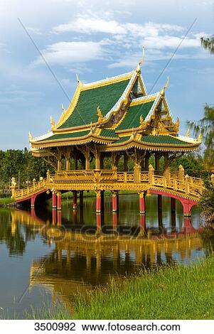 Old bridge, open air museum Ancient City, Thailand  View Large Photo Image Stock Image - Old bridge, open air museum Ancient City, Thailand . Fotosearch