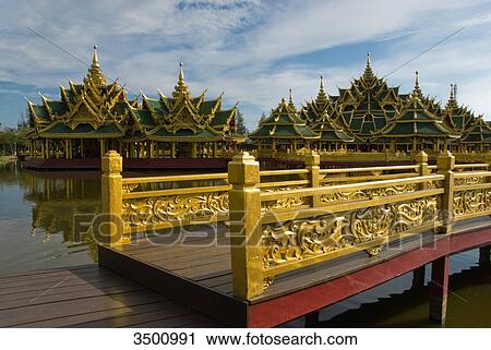 Pavillon of the Enlightened, open air museum Mueang Boran, Thailand View Large Photo Image Stock Image - Pavillon of the Enlightened, open air museum Mueang Boran, Thailand . Fotosearch