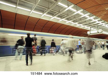 People at subway station View Large Photo Image Picture - People at subway station . Fotosearch