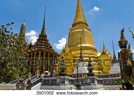 Phra Sri Rattana Chedi in King's Palace Wat Phra Kaeo, Bangkok, Thailand View Large Photo Image Stock Image - Phra Sri Rattana Chedi in King's Palace Wat Phra Kaeo, Bangkok, Thailand . Fotosearch