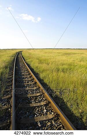 Stock Image - Rails, Wangerooge, Lower Saxony, Germany, Europe . Fotosearch
