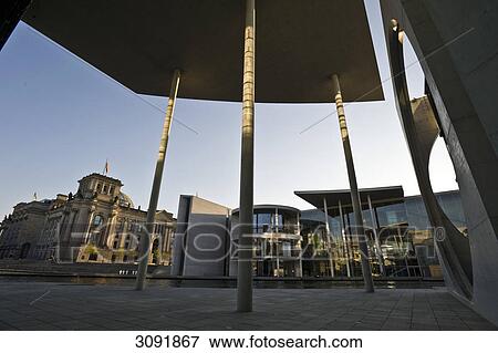 Reichstag Building and Paul Loebe House, Spree River, Berlin, Germany, Europe View Large Photo Image Stock Photo - Reichstag Building and Paul Loebe House, Spree River, Berlin, Germany, Europe . Fotosearch