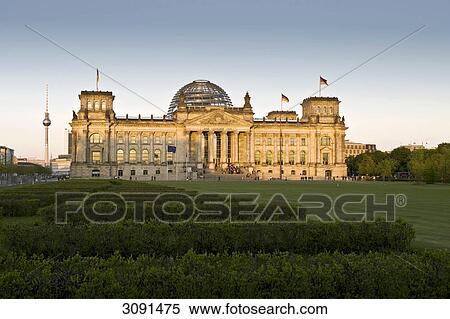Reichstag Building, Berlin, Germany, Europe View Large Photo Image Stock Photography - Reichstag Building, Berlin, Germany, Europe . Fotosearch
