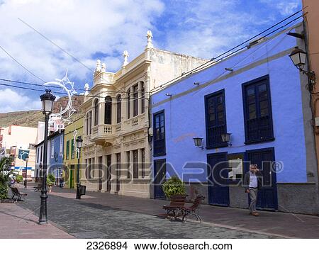 Senior man walking in street, San Sebastian del La Gomera, La Gomera, Canary Islands, Spain View Large Photo Image Picture - Senior man walking in street, San Sebastian del La Gomera, La Gomera, Canary Islands, Spain . Fotosearch
