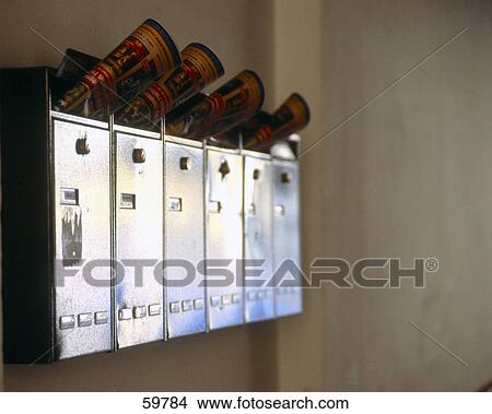 Side profile of mailboxes View Large Photo Image Picture - Side profile of mailboxes . Fotosearch
