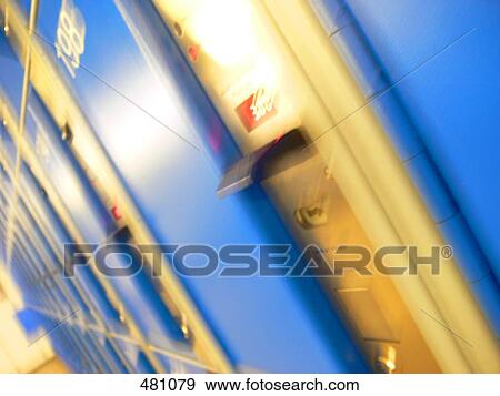 Side profile of row of lockers View Large Photo Image Stock Photo - Side profile of row of lockers . Fotosearch