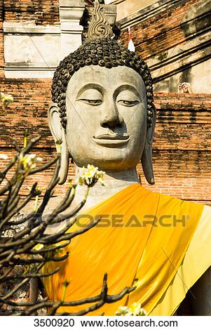 Sitting Buddha Statue, Wat Yai Chai Mongkhon, Ayuthaya, Thailand View Large Photo Image Stock Image - Sitting Buddha Statue, Wat Yai Chai Mongkhon, Ayuthaya, Thailand . Fotosearch