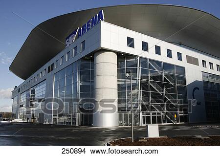 Stadium in city, SAP Arena, Mannheim, Germany View Large Photo Image Picture - Stadium in city, SAP Arena, Mannheim, Germany . Fotosearch