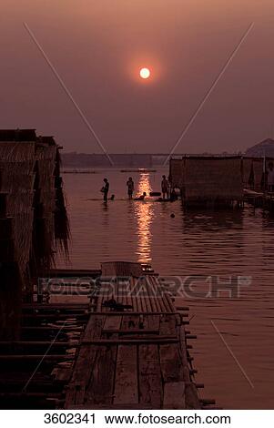Stock Image - Sunset at River Mun, Ubon Ratchathani, Thailand . Fotosearch