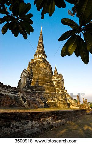 Stock Photo - Temple Wat Phra Si Sanphet, Ayuthaya, Thailand . Fotosearch