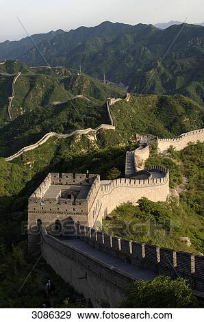 Stock Photo - the Great Wall of China near Badaling, China . Fotosearch