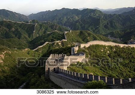 Stock Photography - the Great Wall of China near Badaling, China . Fotosearch