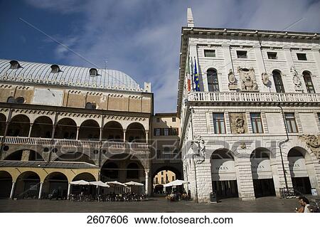 Tourists at sidewalk cafe, Piazza delle Erbe, Palazzo della Ragione, Italy View Large Photo Image Stock Photograph - Tourists at sidewalk cafe, Piazza delle Erbe, Palazzo della Ragione, Italy . Fotosearch