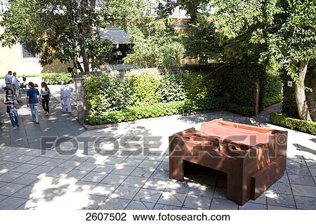 Stock Image - Tourists in courtyard of museum, Veneto, Venice, Italy . Fotosearch