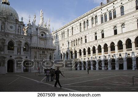 Tourists in front of church, Doges Palace, St. Mark's Basilica, Veneto, Venice, Italy View Large Photo Image Stock Photo - Tourists in front of church, Doges Palace, St. Mark's Basilica, Veneto, Venice, Italy . Fotosearch